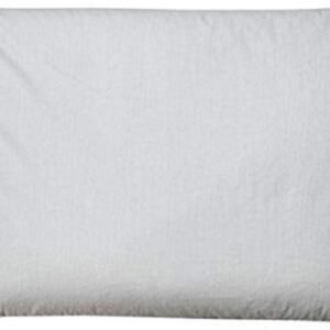 Traditional Buckwheat Queen Size Pillow Organic Cotton with Natural Technology for Cool Sleep, Neck Support for Back and Side Sleepers or as a Meditation Cushion, White